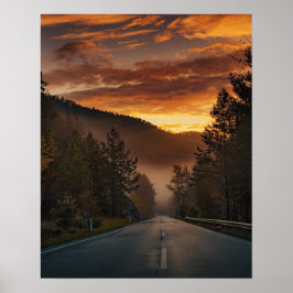 Imagem de uma estrada ポスター