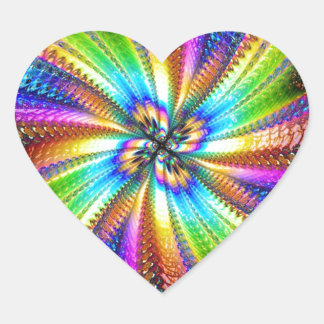 imagem florescente em estrela ハートシール