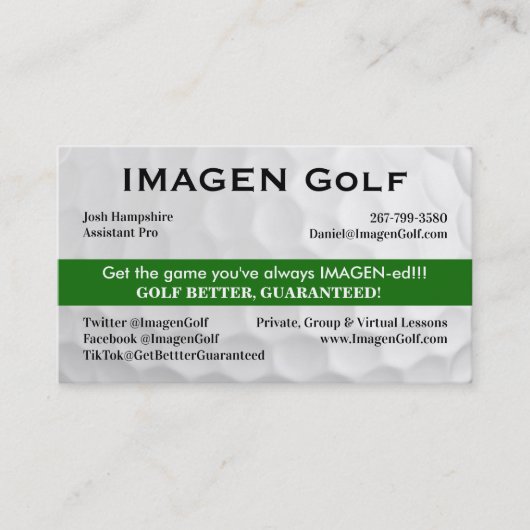 iMAGEN 2024年11月Josh Final 名刺 (正面)