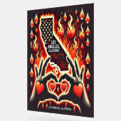 IMAGEN ALUSIVA A LA SOLIDARDAD CON LOS ANGELES C. アクリルサイン (傾斜)