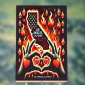 IMAGEN ALUSIVA A LA SOLIDARDAD CON LOS ANGELES C. アクリルサイン (ニュートラル)