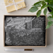 Imagen blanco y negro arrodillando ángel 薄葉紙 (ギフト)