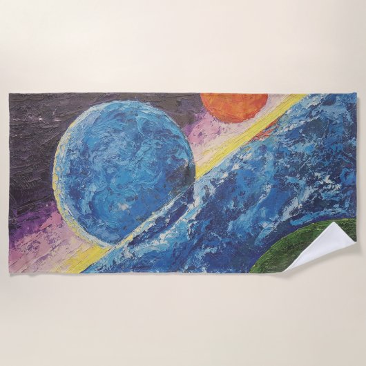 Imagen de mi obra arte Horizonte ビーチタオル (正面)