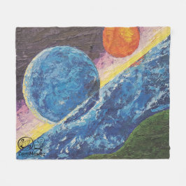 Imagen de mi obra arte Horizonte フリースブランケット