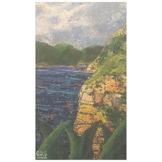 Imagen de mi obra arte La roca テーブルクロス (正面)