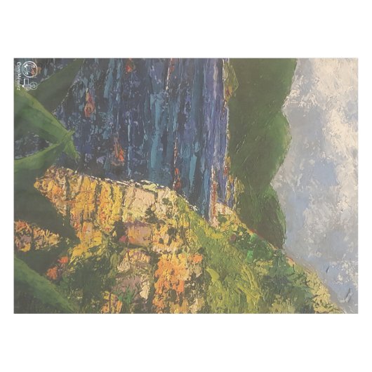 Imagen de mi obra arte La roca テーブルクロス (正面(横))