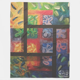 Imagen de mi obra arte Las 4 estaciones フリースブランケット