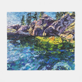 Imagen de mi obra arte Marítimo フリースブランケット