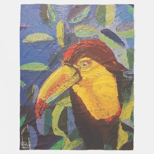 Imagen de mi obra arte Tucán フリースブランケット (正面)