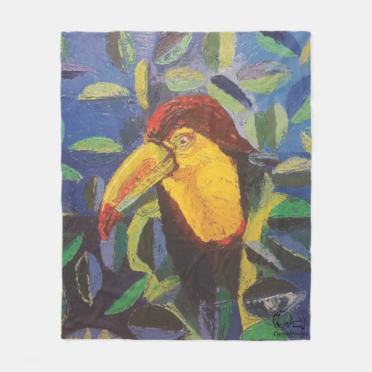 Imagen de mi obra arte Tucán フリースブランケット (正面)