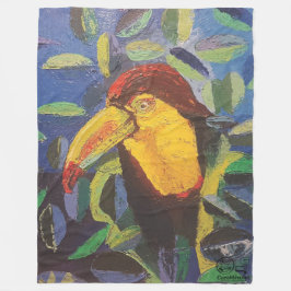 Imagen de mi obra arte Tucán フリースブランケット