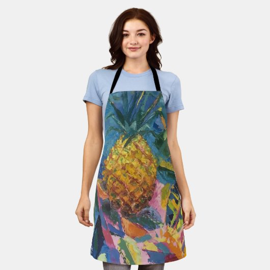 Imagen de mi obra Piña エプロン (着用した状態)