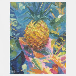 Imagen de mi obra Piña フリースブランケット