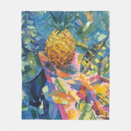 Imagen de mi obra Piña フリースブランケット