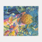 Imagen de mi obra Piña フリースブランケット (正面(横))