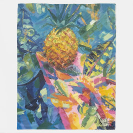 Imagen de mi obra Piña フリースブランケット