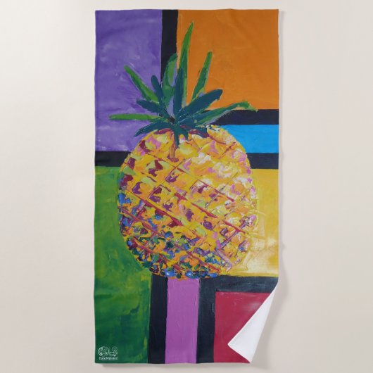 Imagen de mi obra Piña. Serie ビーチタオル (正面)
