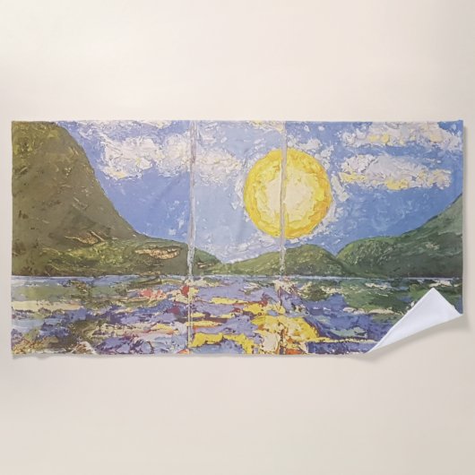 Imagen de mi obra Una ventana al mundo ビーチタオル (正面)