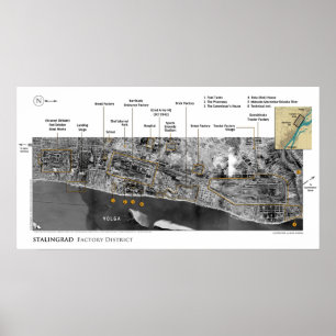 Images of the Battle of Stalingrad in World War II ポスター