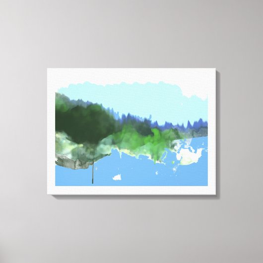 imaginary digital_artの風景 キャンバスプリント (正面)