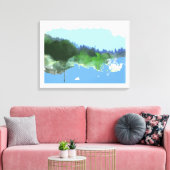 imaginary digital_artの風景 キャンバスプリント (インサイチュ (リビング))