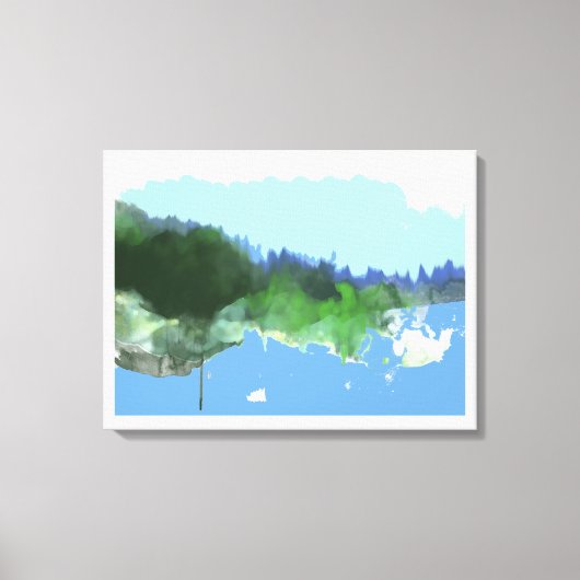 imaginary digital_artの風景 キャンバスプリント (正面)