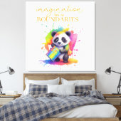 Imagination Has No Boundaries — Kids’ Room Poster キャンバスプリント (インサイチュ (寝室))