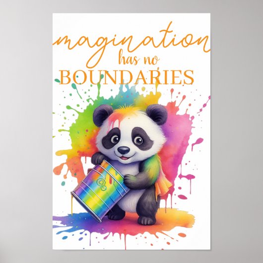 Imagination Has No Boundaries — Kids’ Room Poster ポスター (正面)