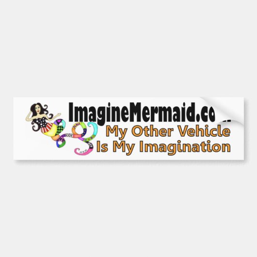 ImaginationMermaid.comのバンパーステッカー バンパーステッカー (正面)