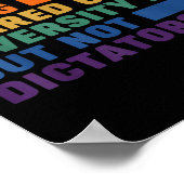 Imagine Being Ed Of Diversity But Not Dictatorship ポスター (角)