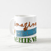 imagine-believe-achieve.comのマグ コーヒーマグカップ (正面左)