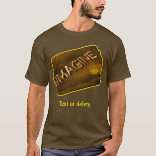 Imagine Fantasy Moon Inspirational  Tシャツ (正面)