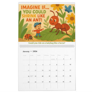 Imagine If… Kids’ Creative Imagination Calendar カレンダー