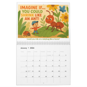 Imagine If… Kids’ Creative Imagination Calendar カレンダー