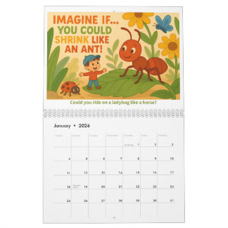 Imagine If… Kids’ Creative Imagination Calendar カレンダー