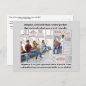 Imagine If Scented Products Were Lit Cigarettes ポストカード (正面/裏面)