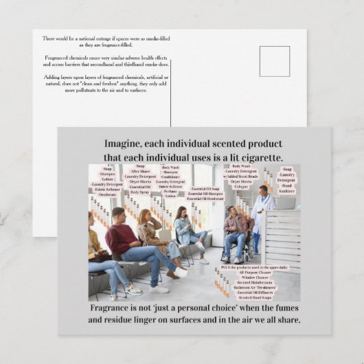 Imagine If Scented Products Were Lit Cigarettes ポストカード (正面/裏面)