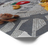 Imagine Strawberry Fields Central Park NYC photo ポスター (角)