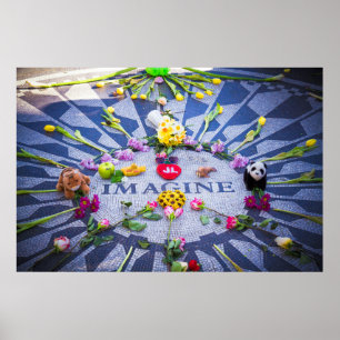 Imagine Strawberry Fields NYC ポスター
