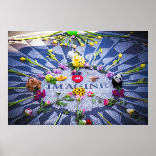 Imagine Strawberry Fields NYC ポスター (正面)