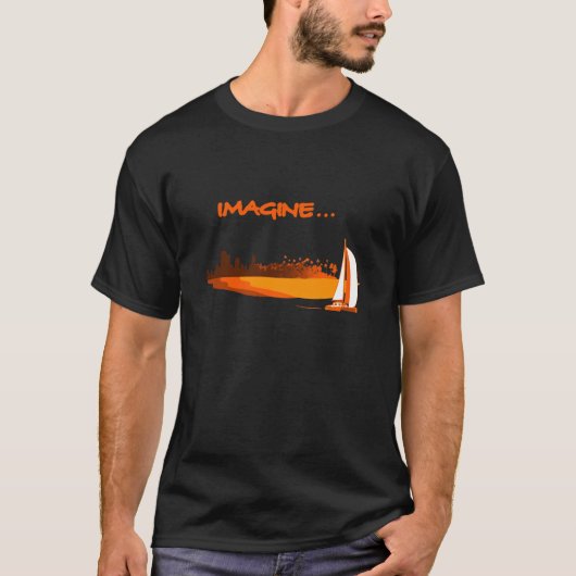 Imagine your life - Imagine ta vie Tシャツ (正面)