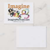 ImagineMermaid.comは人魚の名刺を想像します 名刺 (正面/裏面)