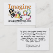 ImagineMermaid.comは人魚の名刺を想像します 名刺 (正面/裏面)