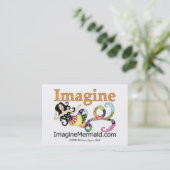 ImagineMermaid.com マーメイドのビジネスカード 名刺 (スタンド正面)
