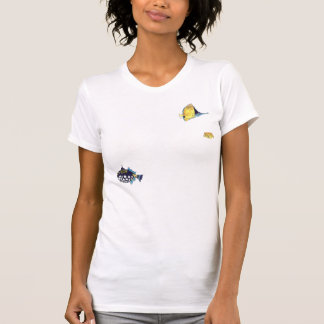 Imaginoceanの両面漫画の魚 Tシャツ