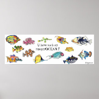 ImaginOCEANマンガフィッシュアート ポスター