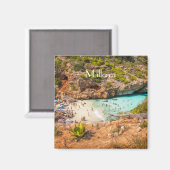 imán Cala Llombards en la isla de Mallorca マグネット (正面/裏面)