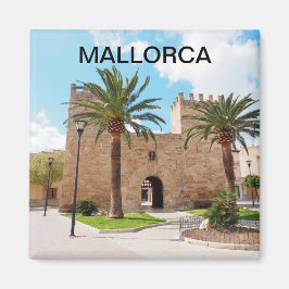imán ciudad fortificada de Alcudia en Mallorca マグネット