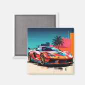 iman coche deportivo #5 マグネット (正面/裏面)