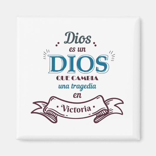 Imán Cuadrado Decorativo マグネット (正面)